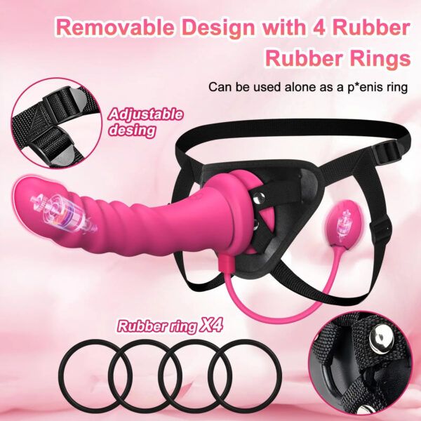 App-Controlled Strap-On Vibrating Dildo & Anal Plug - 148 - Image 2